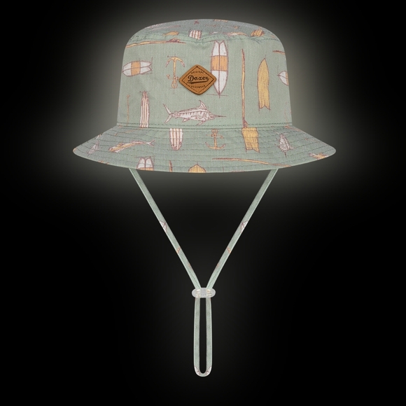 Dozer -Baby Boy Bucket Hat 0-12 Months Colorful Pattern 100% Cotton Reversible - Picture 2 of 9